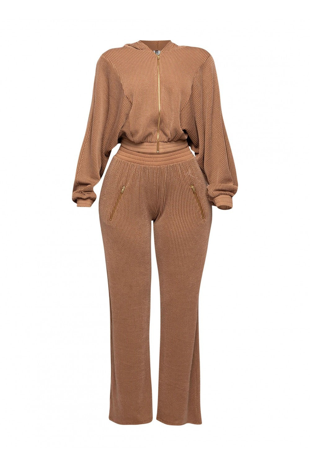 Zippered Hoodie & Pants Set.
