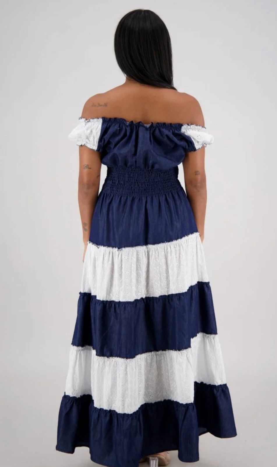 Indigo Coastline Maxi Dress