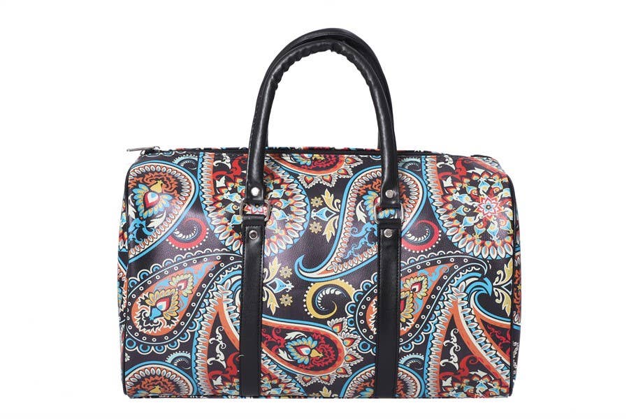 Ladies Printed Designed Carry On Top Handle Bag