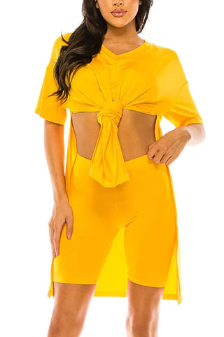 Oversize Top Biker Set