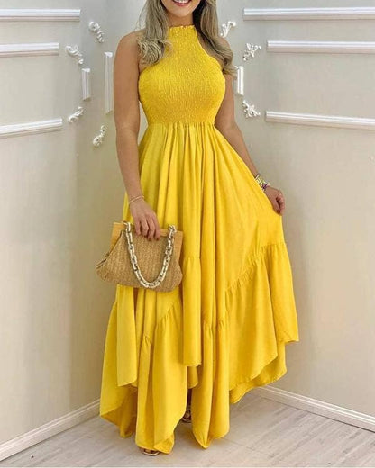 Maxi dress: YELLOW / 1-1-1-1 / S-M-L-XL