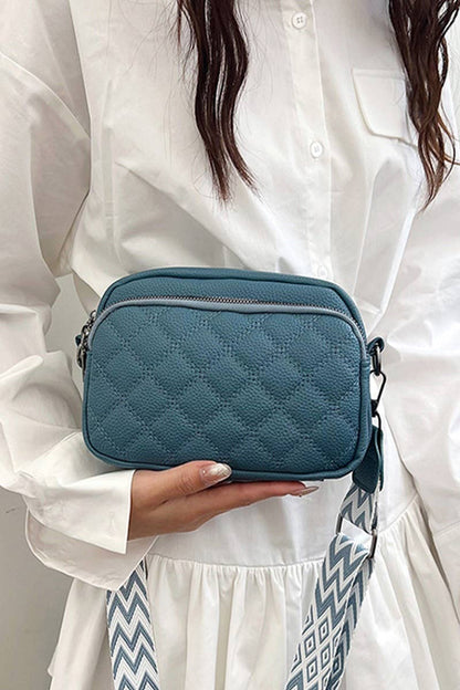,...SI-26767 Quilted Vegan Leather Crossbody Camera Bag: IVORY-172038 / OS