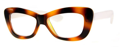 CRUSHED - READING GLASSES: OLIVE/TORT / 2.00