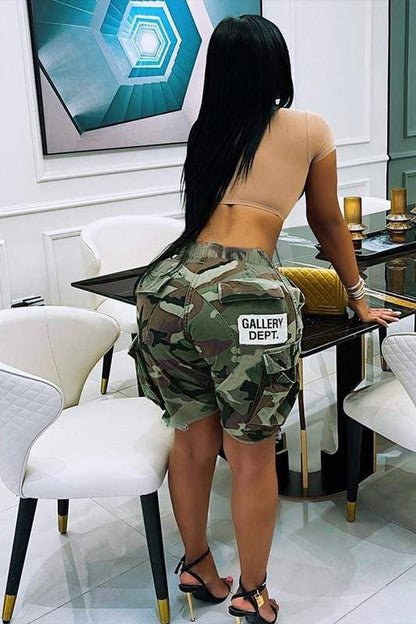 Camouflage knee high shorts: CAMO / 1-1-1-1 / S-M-L-XL