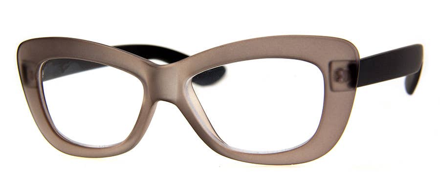 CRUSHED - READING GLASSES: OLIVE/TORT / 1.75