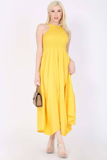 Maxi dress: YELLOW / 1-1-1-1 / S-M-L-XL