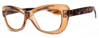 CRUSHED - READING GLASSES: OLIVE/TORT / 2.00