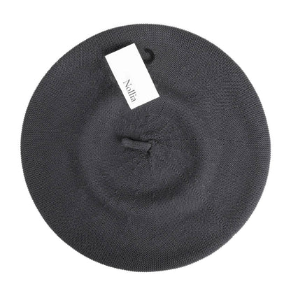 Ladies Winter Beret, 100% Cotton: Olive