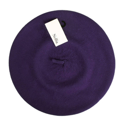 Ladies Winter Beret, 100% Cotton: Olive
