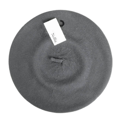Ladies Winter Beret, 100% Cotton: Olive