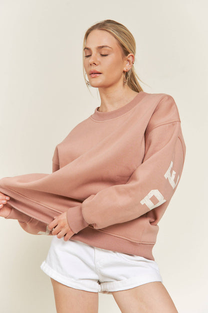 BE YOUR SELF SWEATSHIRT - JJT6144: CAMEL / XL