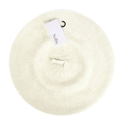 Ladies Winter Beret, 100% Cotton: Olive