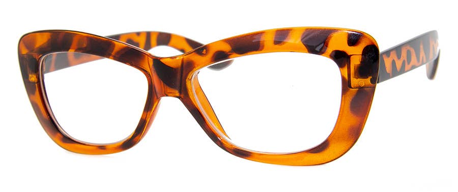 CRUSHED - READING GLASSES: OLIVE/TORT / 1.75
