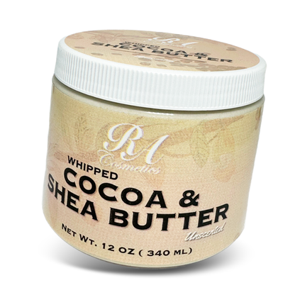 Whipped Cocoa & Shea Butter - Unscented, 12oz