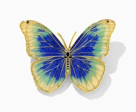 Blue Butterfly Brooch