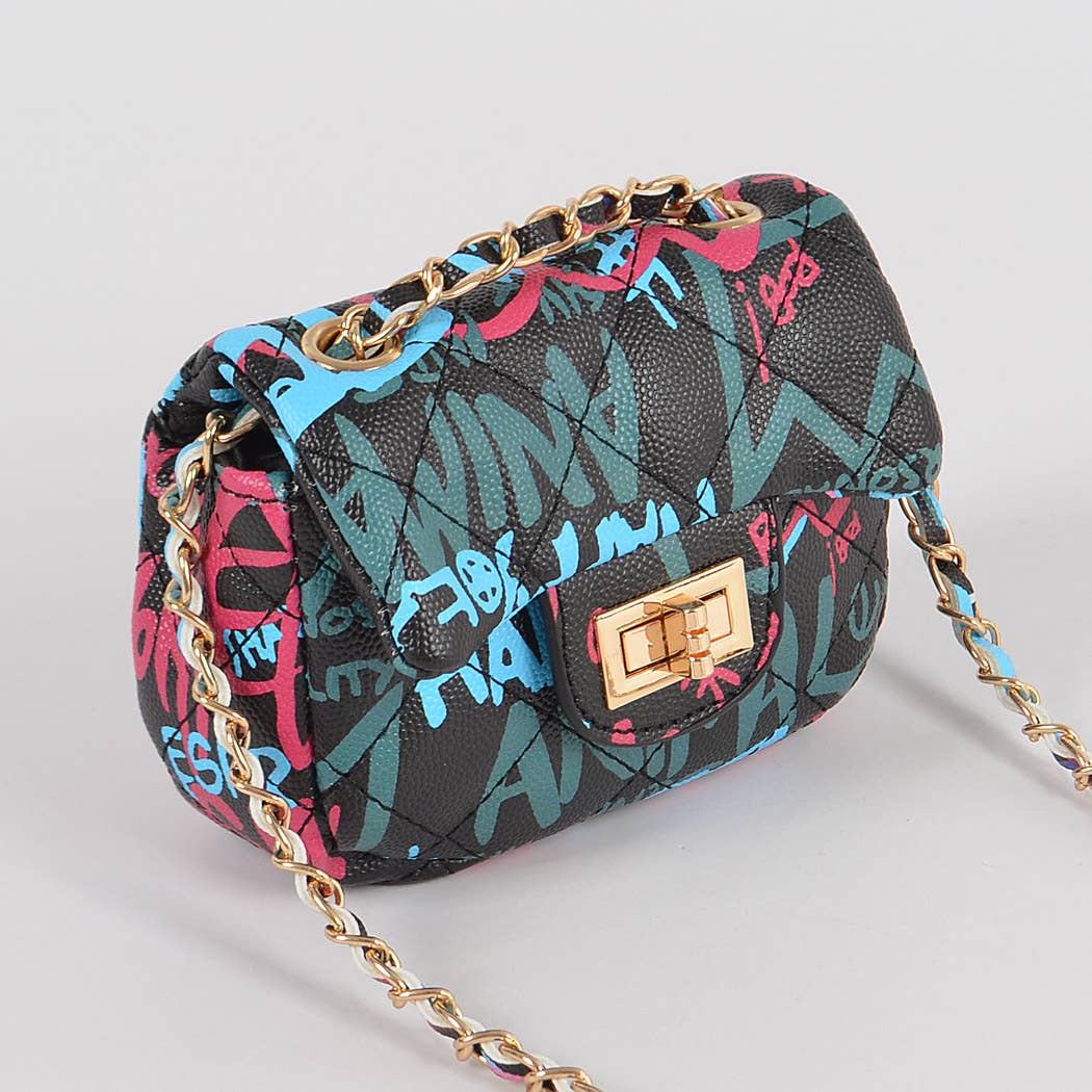 Multi Fonts Gradient Clutch: Burgundy
