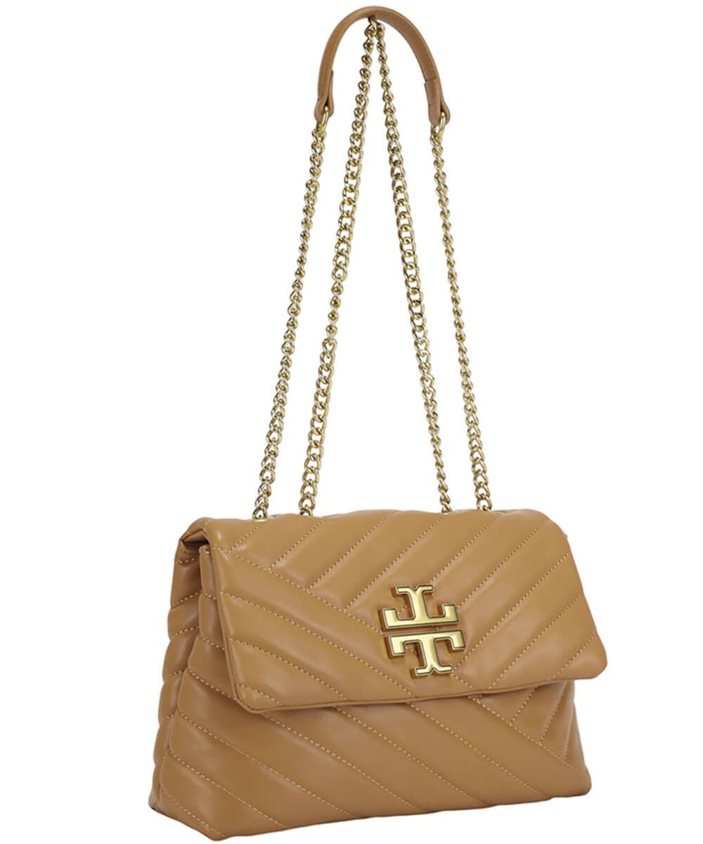 MW-5541 Quilted Chain Link Flap Crossbody Shoulder Bag : Red
