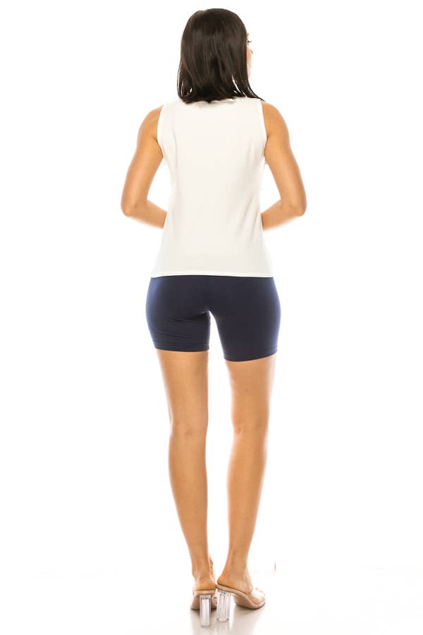 (ST2870) Corset Sleeveless Top (2 colors): Pink / L
