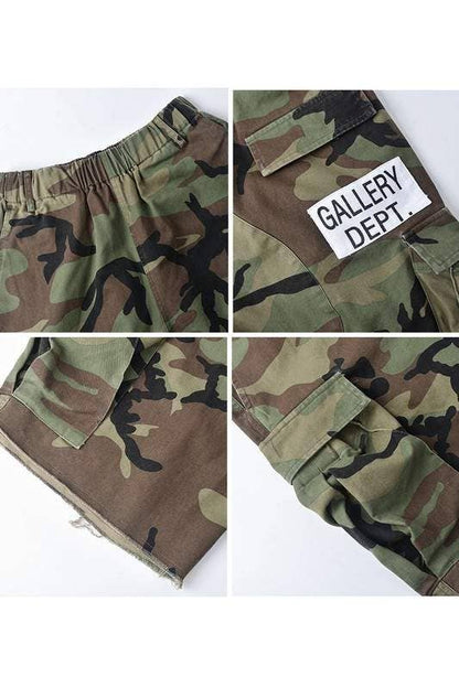 Camouflage knee high shorts: CAMO / 1-1-1-1 / S-M-L-XL