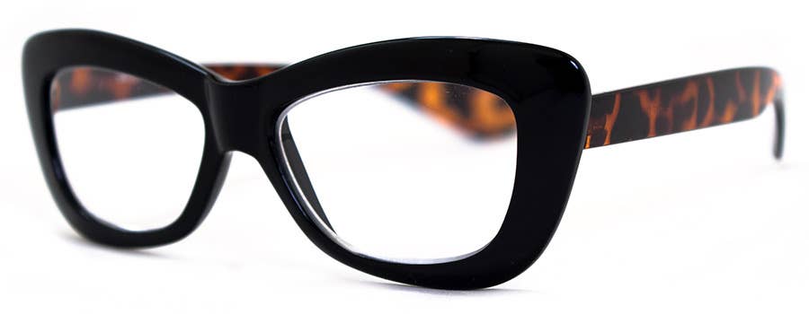 CRUSHED - READING GLASSES: OLIVE/TORT / 2.00