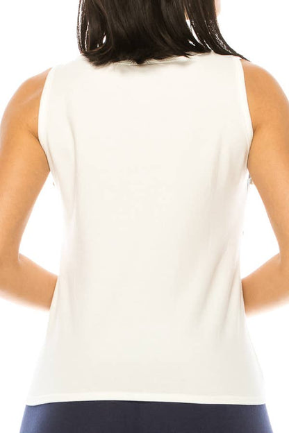 (ST2870) Corset Sleeveless Top (2 colors): Pink / S