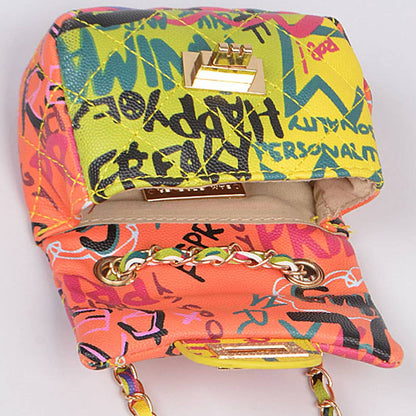 Multi Fonts Gradient Clutch: Burgundy