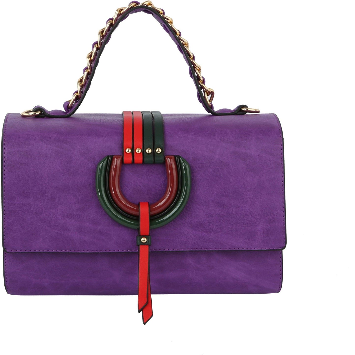 Top Handle handBag 2pcs set wallet: BLACK