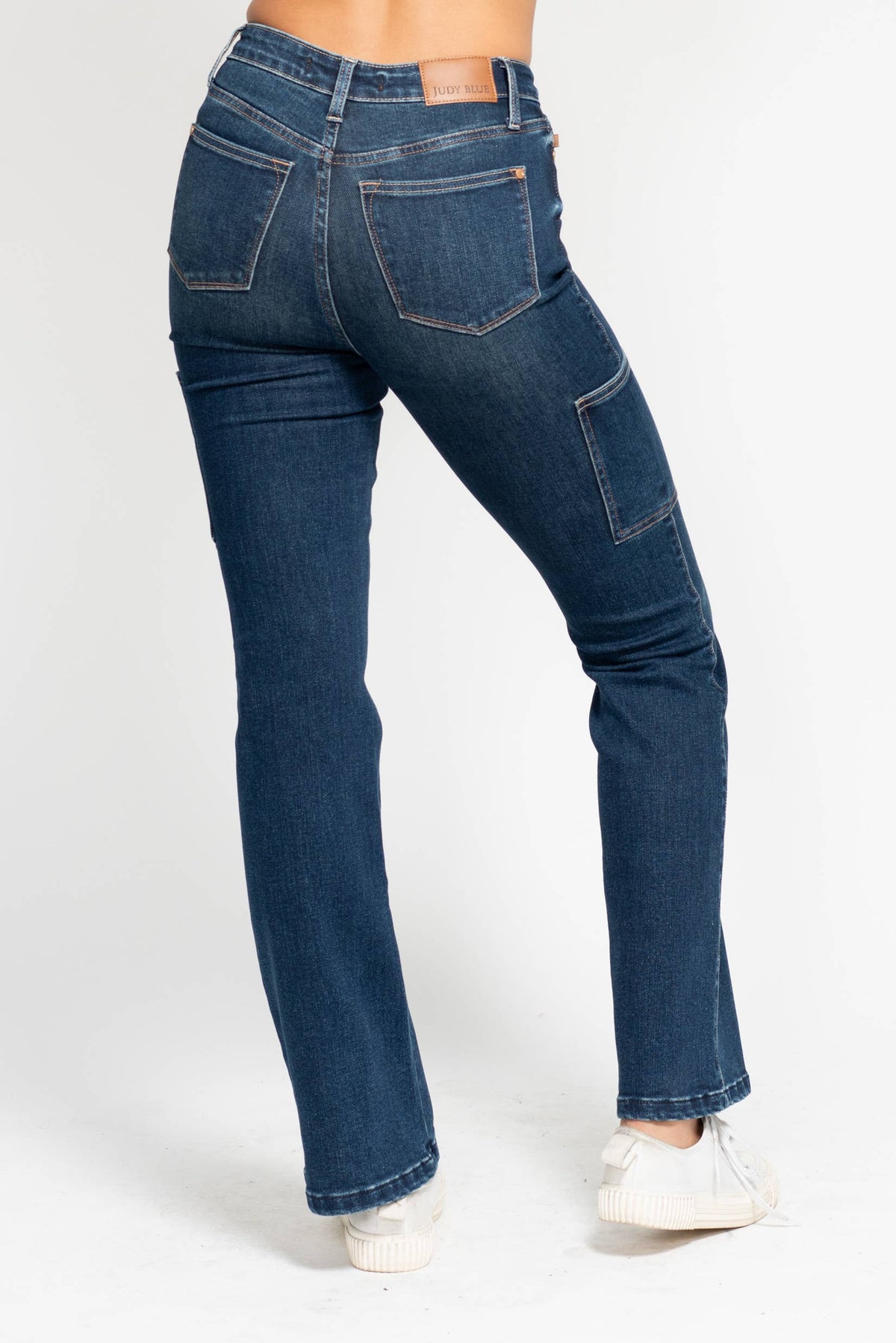 High Waisted Cargo Bootcut: DK / 13(31)