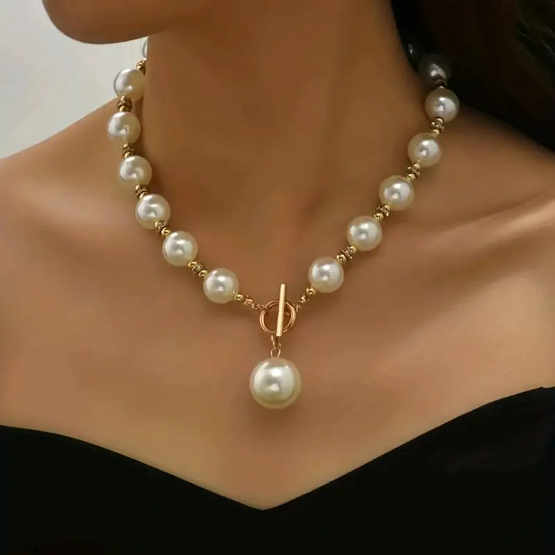 Pearl Necklace with Earrings
