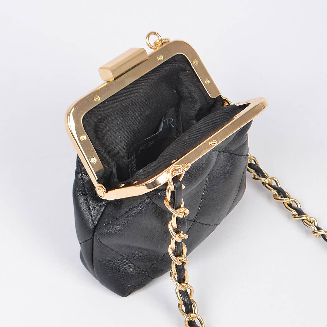 Quilted Mini Purse: Green