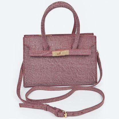 Denim Handbag: Blue