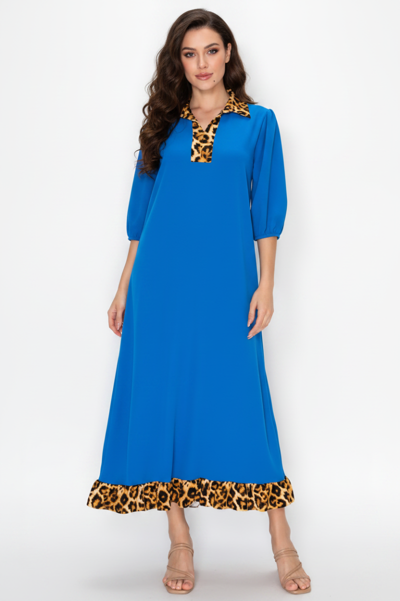 PLUS SIZE RUFFLED HEM AND ASYMMETRICAL DETAIL MIDI DRESS: Plus Size / Pink / 3XL