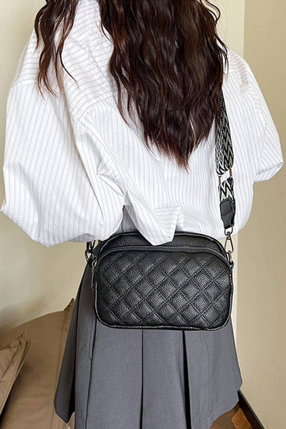 ,...SI-26767 Quilted Vegan Leather Crossbody Camera Bag: IVORY-172038 / OS