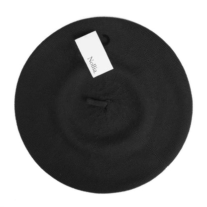 Ladies Winter Beret, 100% Cotton: Olive