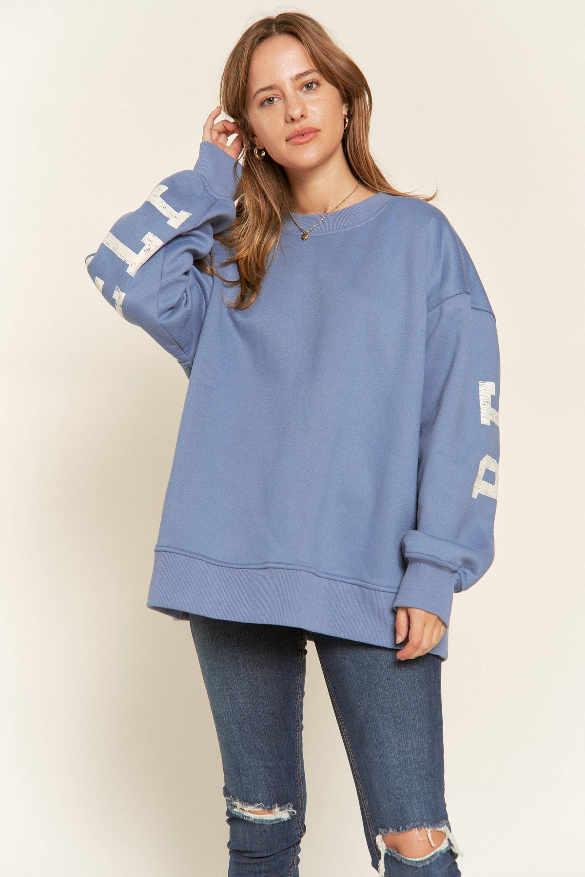 BE YOUR SELF SWEATSHIRT - JJT6144: CAMEL / M