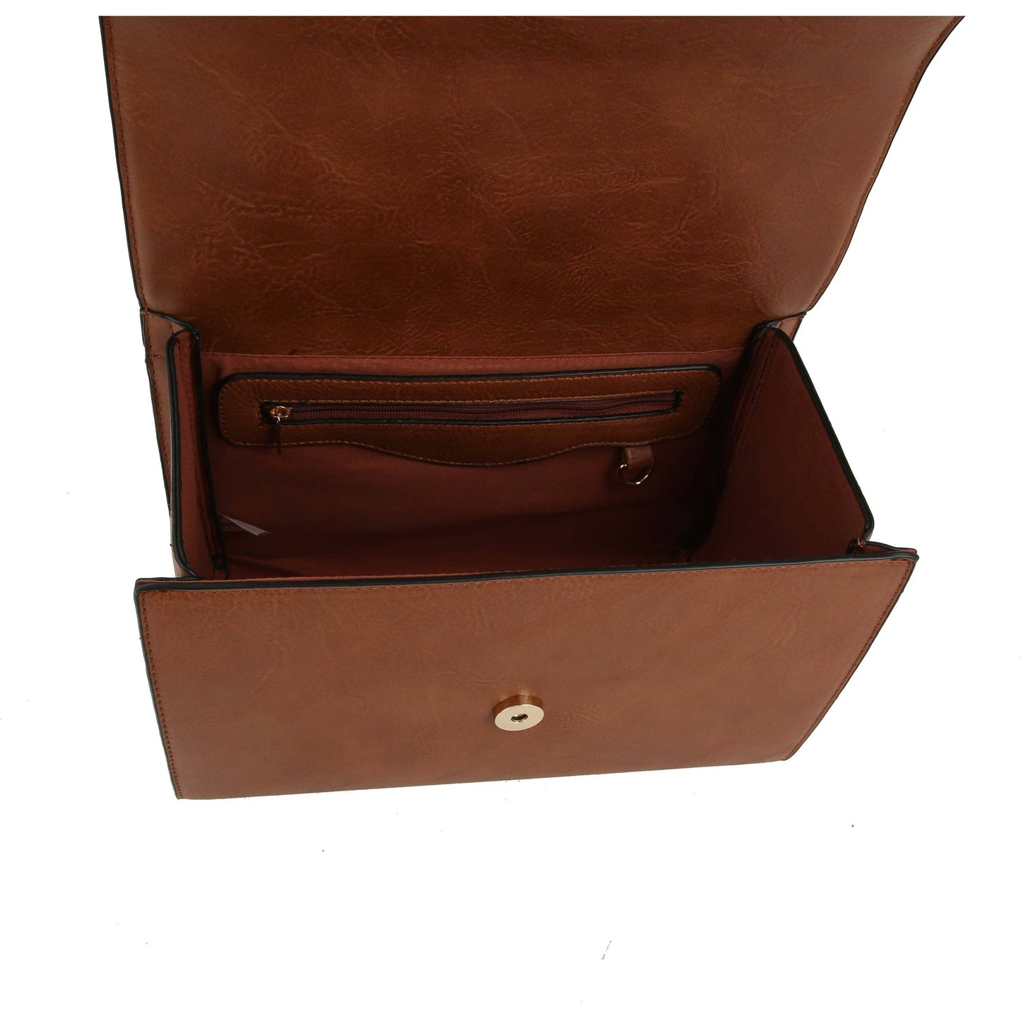 Top Handle handBag 2pcs set wallet: BLACK