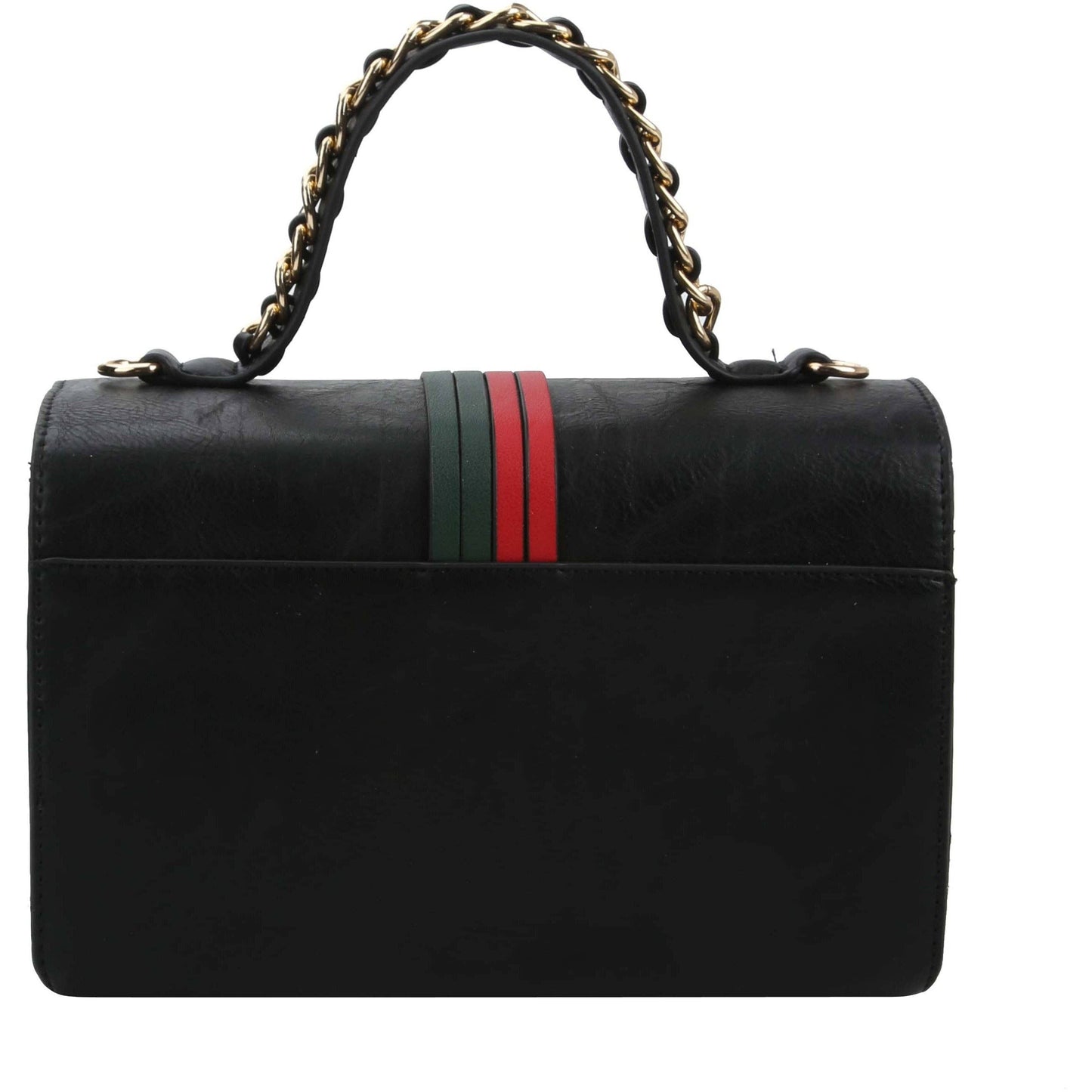 Top Handle handBag 2pcs set wallet: BLACK