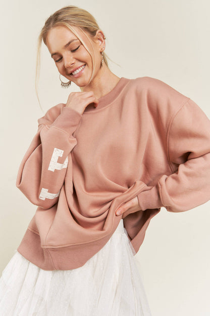 BE YOUR SELF SWEATSHIRT - JJT6144: CAMEL / XL