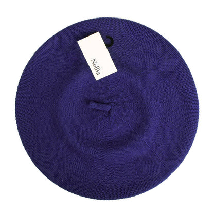 Ladies Winter Beret, 100% Cotton: Olive