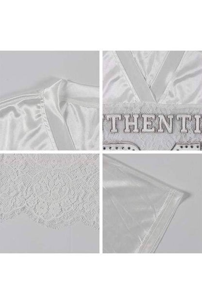 Rhinestone lace patchwork jersey: BLACK / 1-2-2-1 / S-M-L-XL